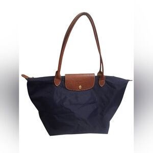 Longchamp Navy Le Pilage Nylon Tote Shoulder Bag